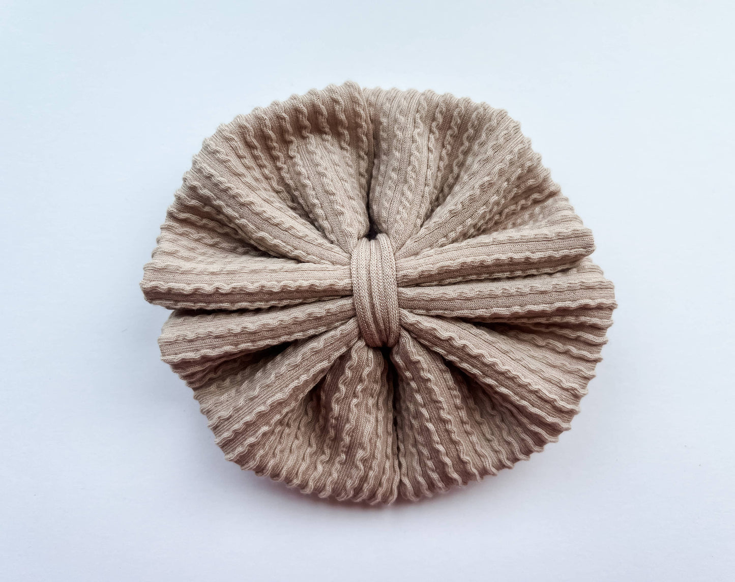 Baby Bow Headband - Neutral Messy: Sand