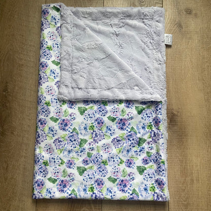Kids Blanket - Purple Hydrangeas