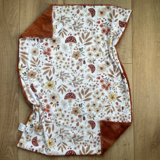 Newborn Baby Blanket - Autumn Floral