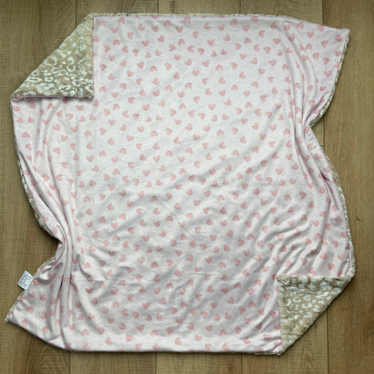 Baby Blanket - Blush Hearts