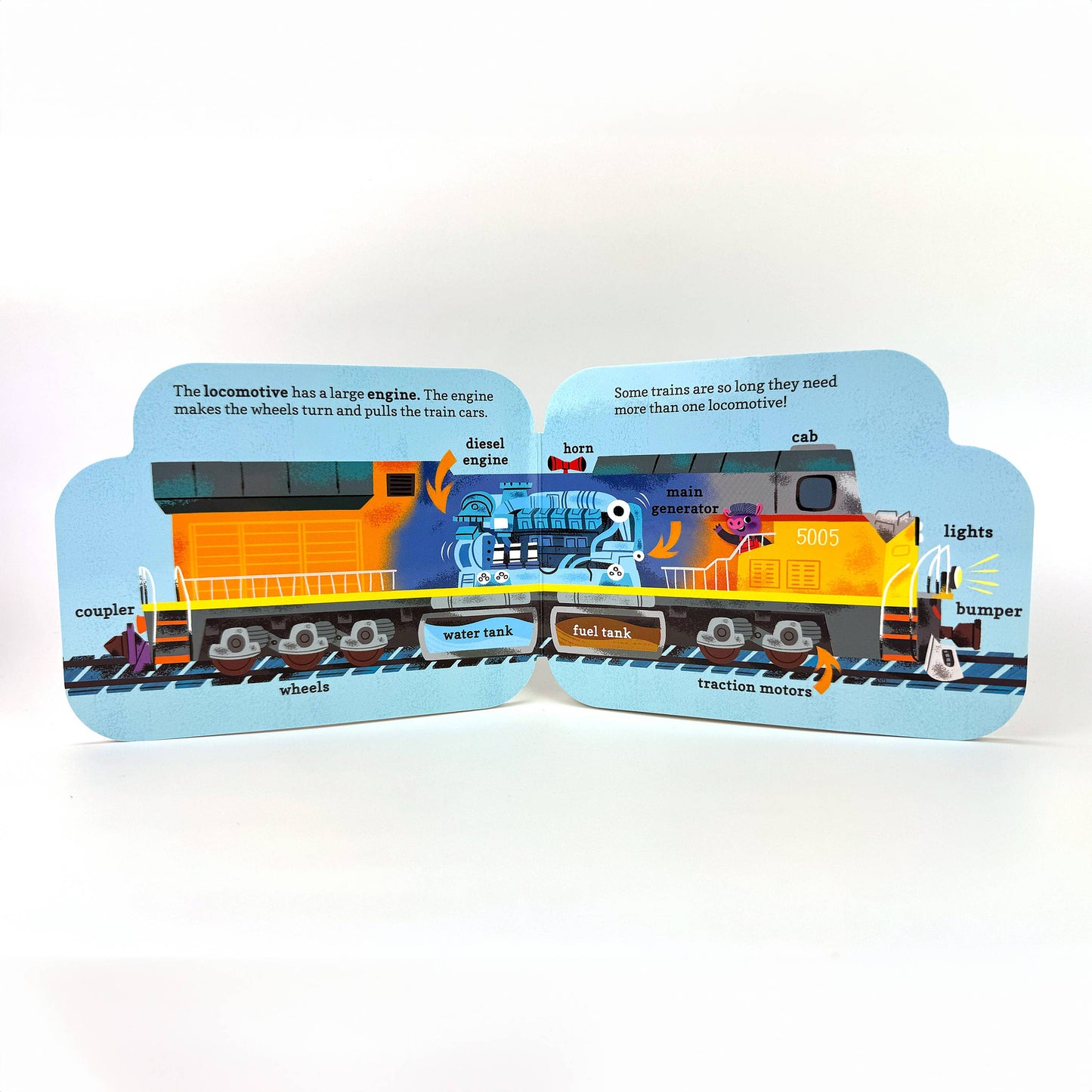 How Freight Trains Work Vehicle Shaped Board Book