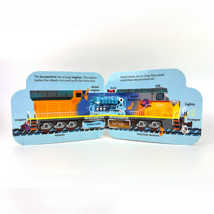 How Freight Trains Work Vehicle Shaped Board Book