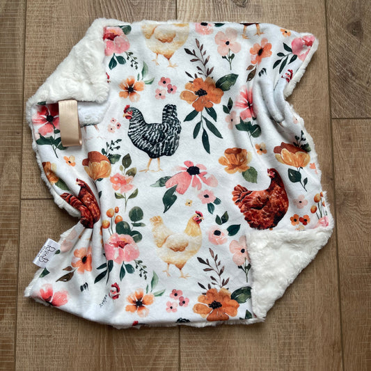 Lovey - Floral Chickens Ivory