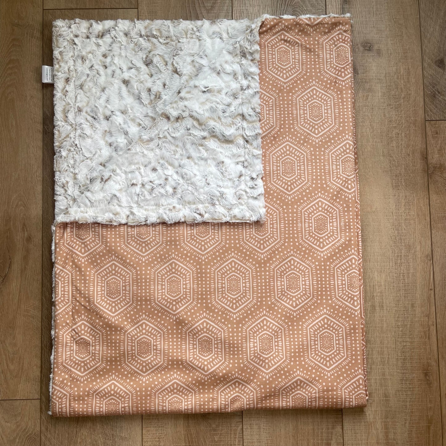 Adult / Momma Blanket - Rust Boho Geo