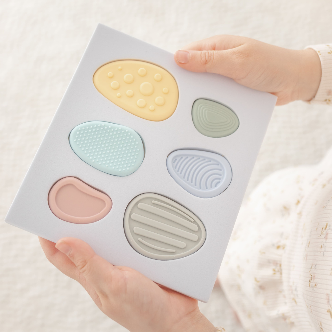 Worry Stones for Kids – Sensory Fidget Set (6 Pack)