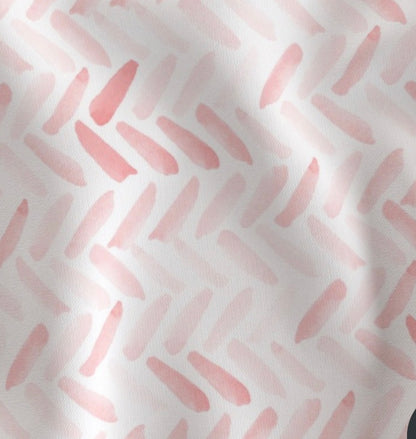 Pink Watercolor Herringbone