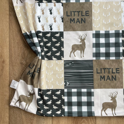 Tan and Brown Little Man Deer and Fishing