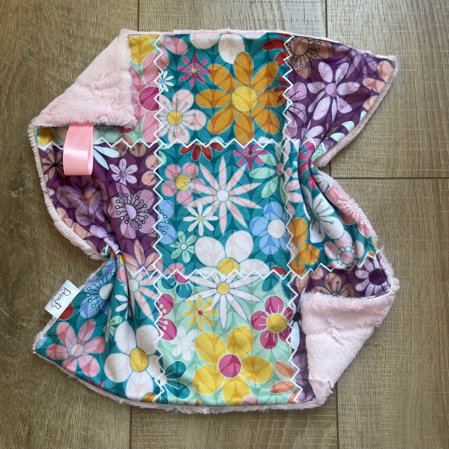 Lovey - Bright and Colorful Floral Patchwork w/ Blush