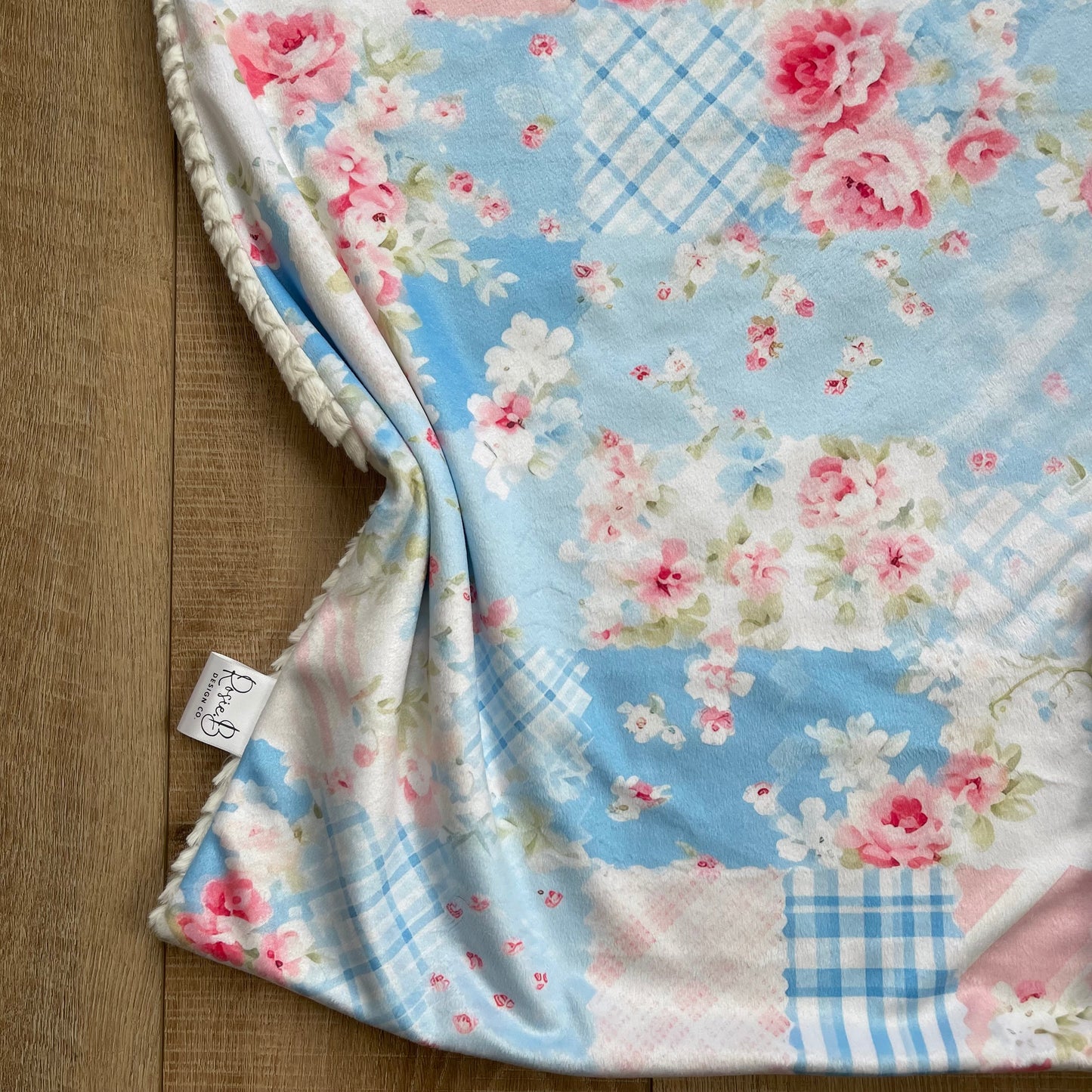 Pink and Blue Spring Patchwork