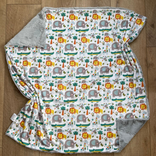 Baby Blanket - Zoo Animals
