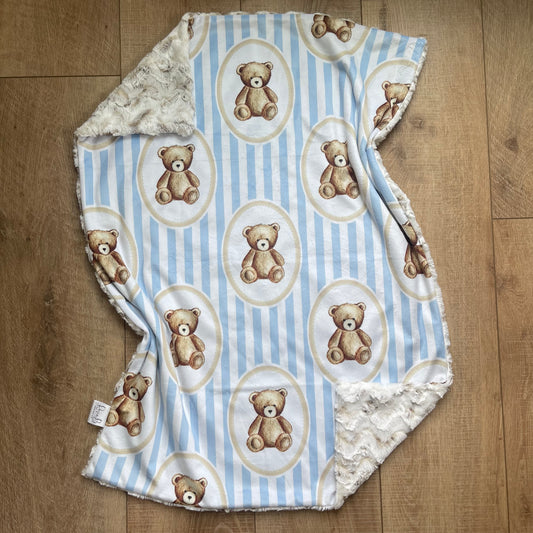 Blue Striped Teddy Bears
