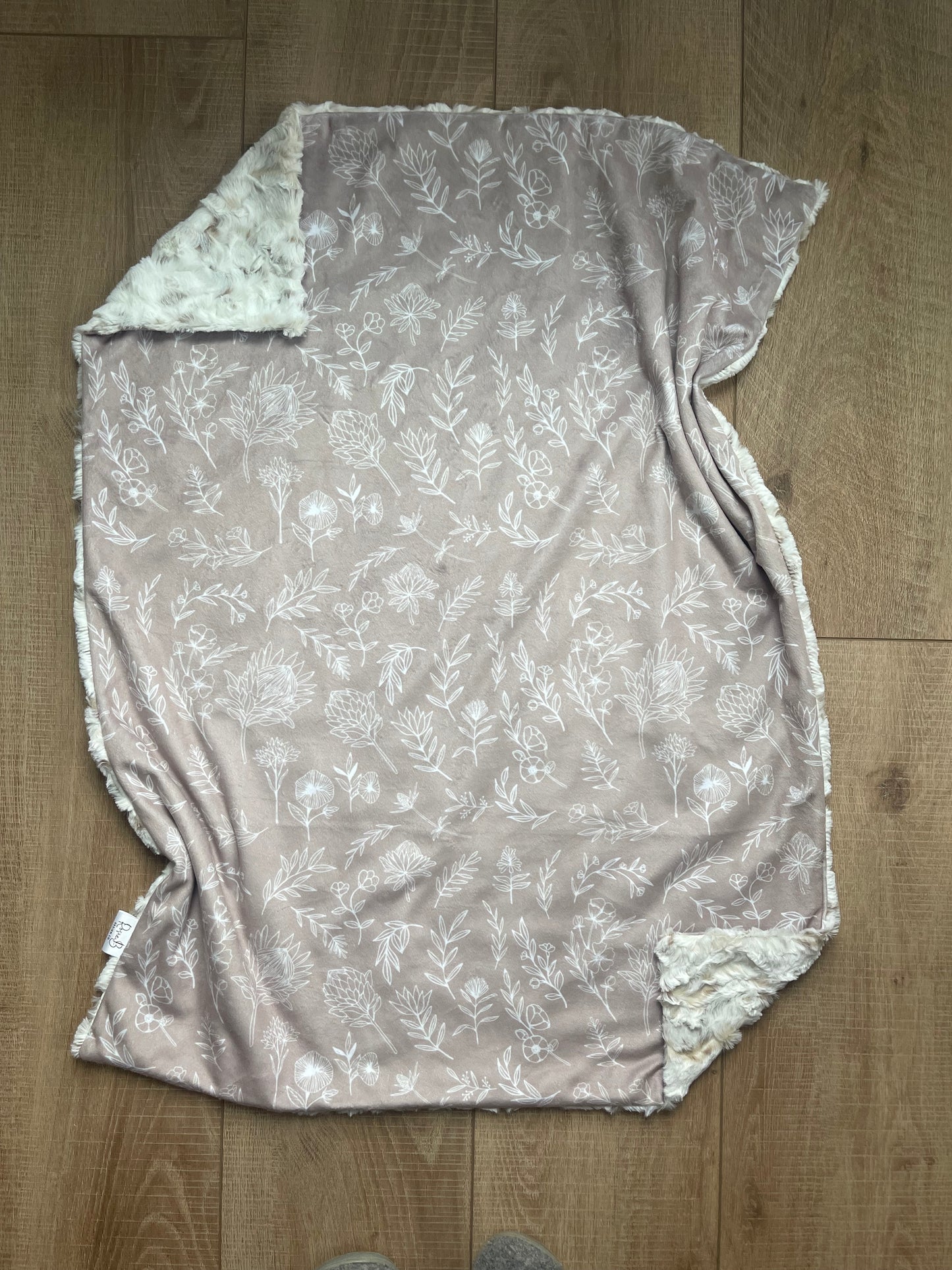 Newborn Baby Blanket - Taupe Tess