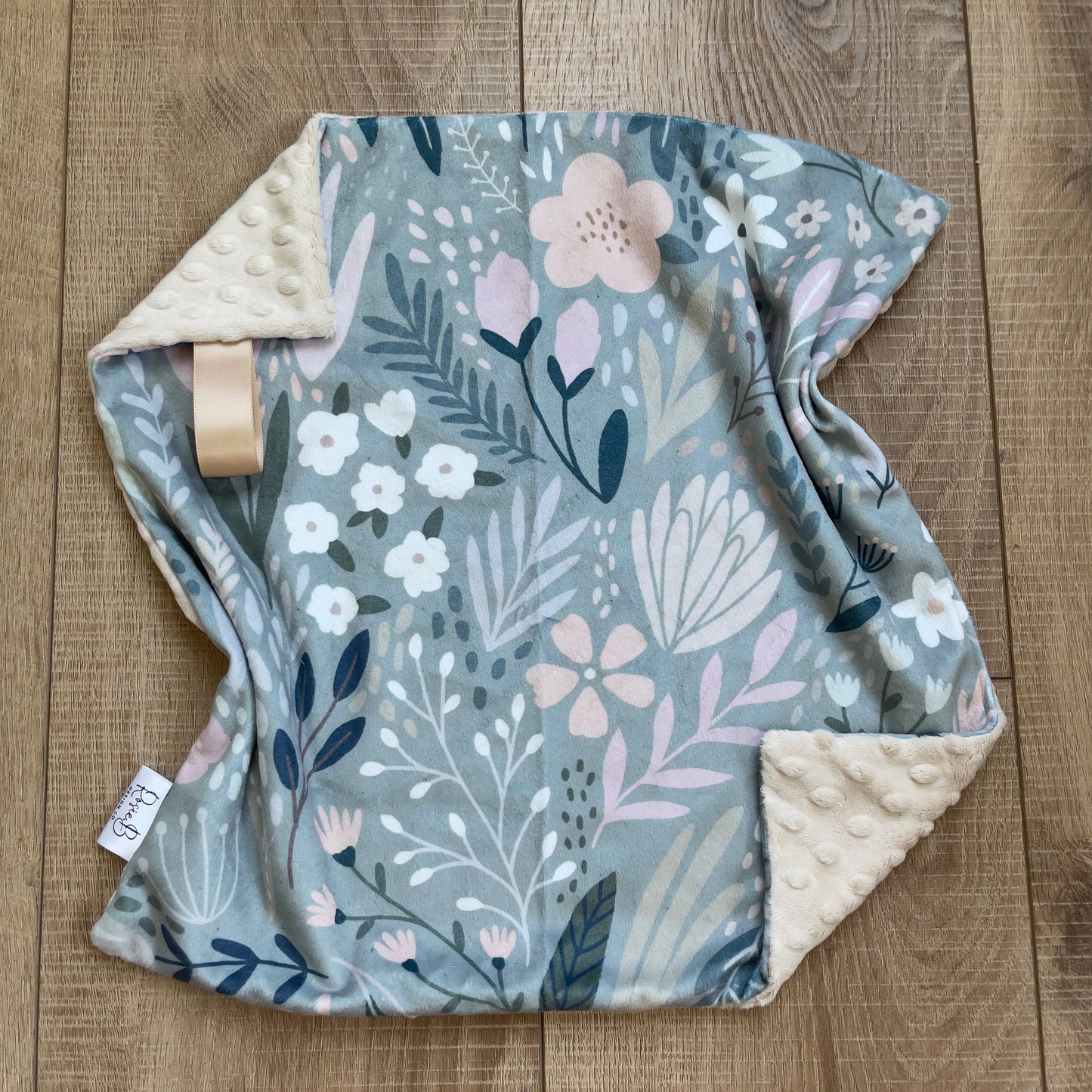 Lovey - Sage Green Botanical Floral w/ Beige Dimple
