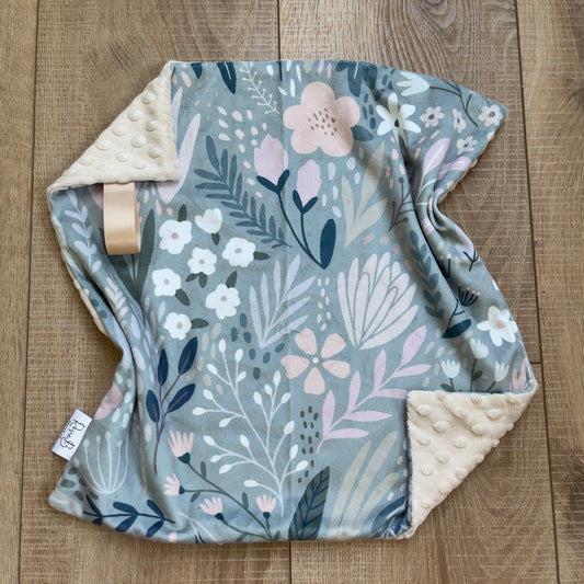 Lovey - Sage Green Botanical Floral w/ Beige Dimple