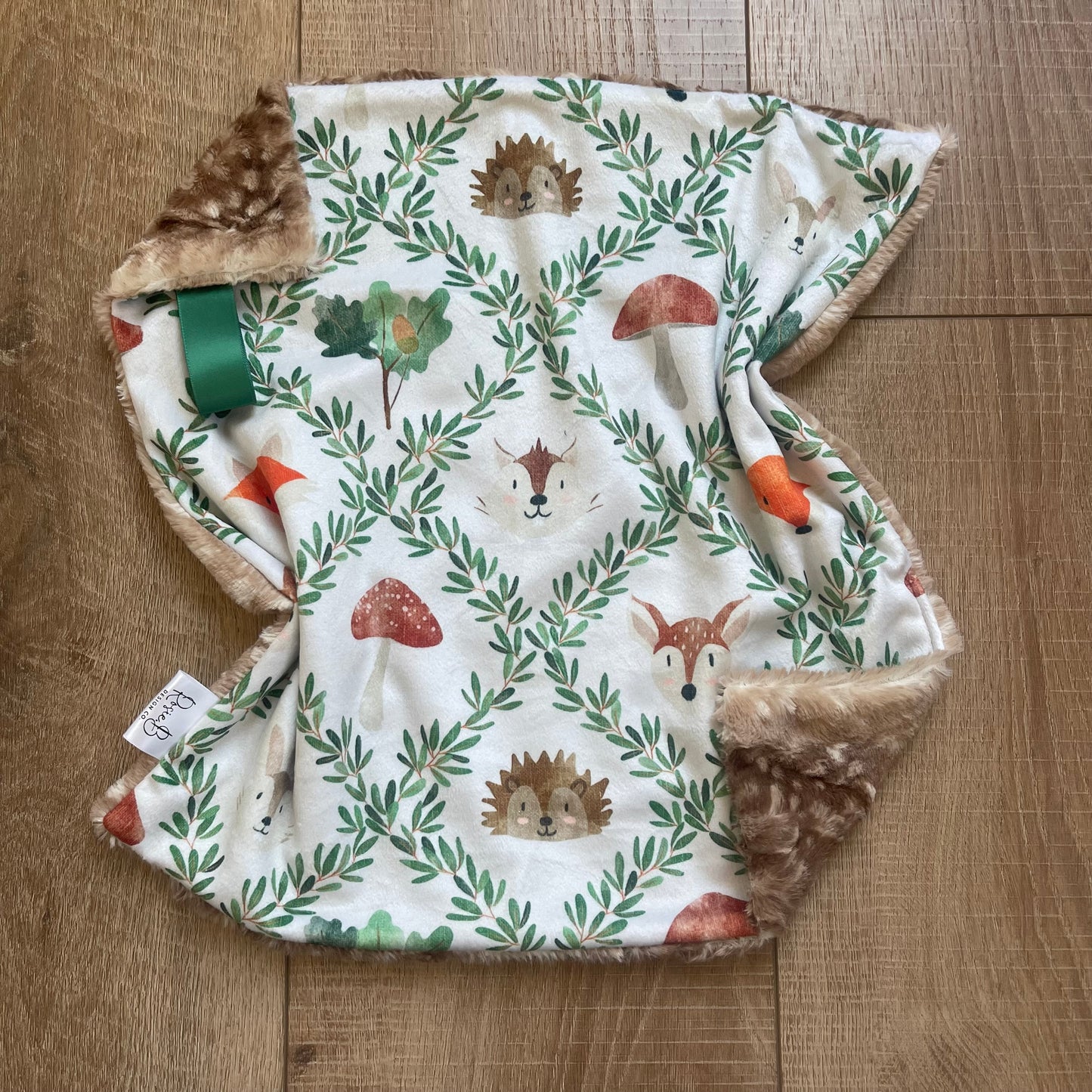 Lovey - Green Woodland Animals