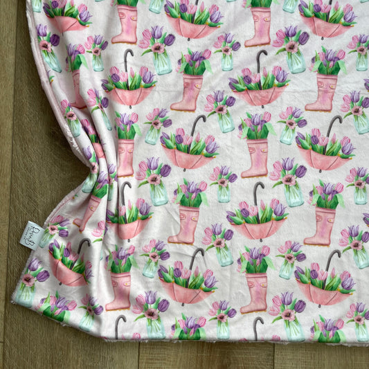 Tulips, Rain Boots, and Umbrellas