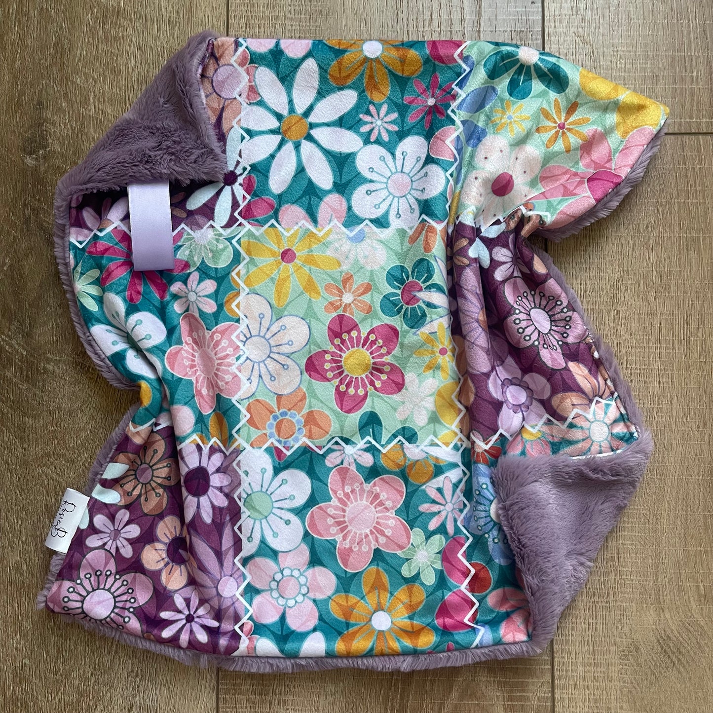 Lovey - Bright and Colorful Floral Patchwork w/ Elderberry
