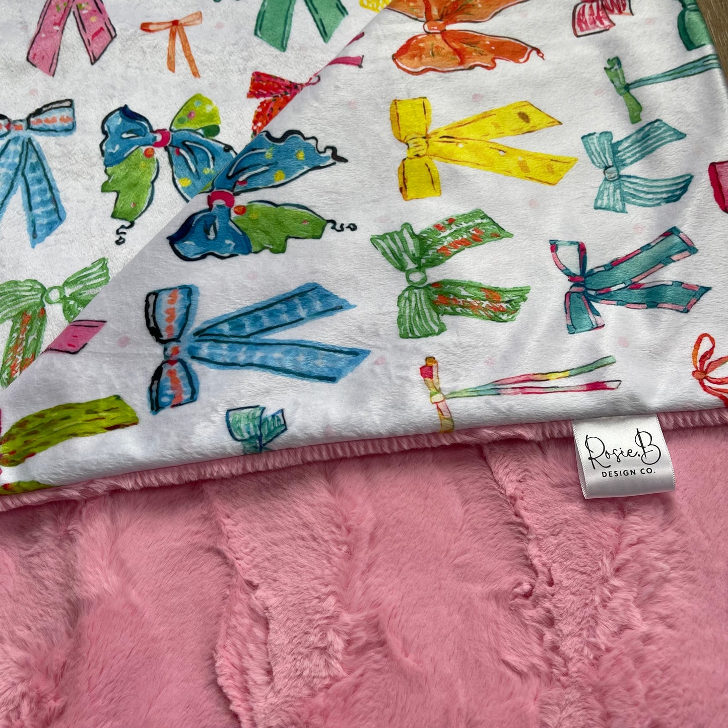 Kids Blanket - Colorful Bows
