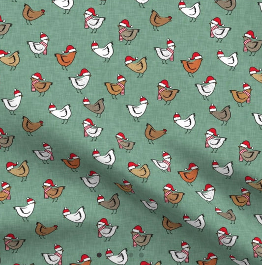 Christmas Chickens - Sage