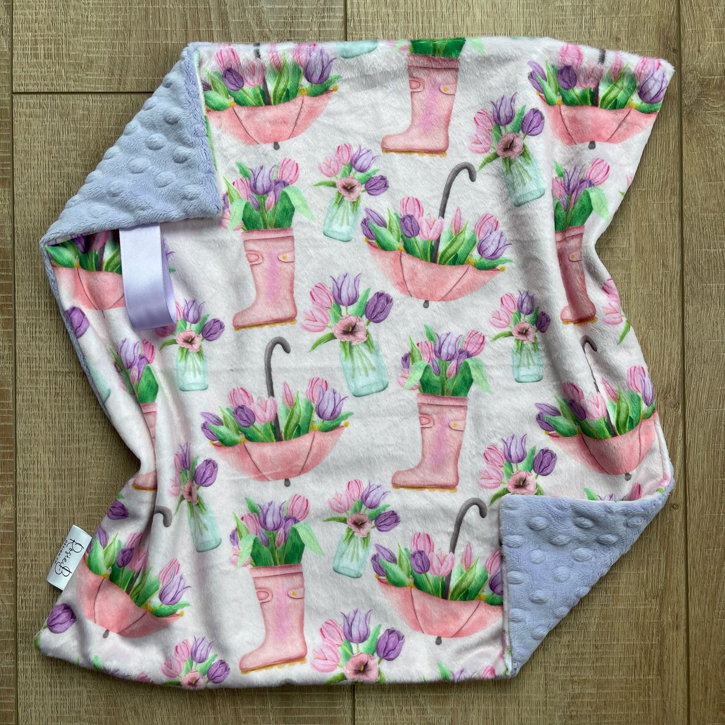 Lovey - Rainboot and Umbrella Tulips w/ Light Purple Dimple