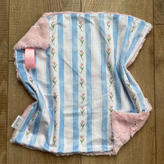Lovey - Holland Tulips Blue Stripes w/ Luxe Blush