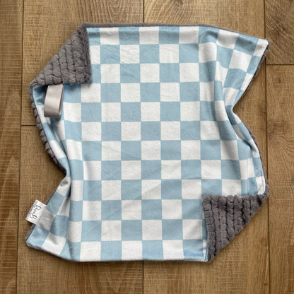 Lovey - Retro Blue Checkerboard