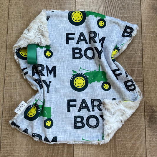 Farm Boy w/ Green Tractors
