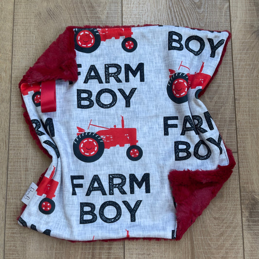Farm Boy w/ Red Tractors
