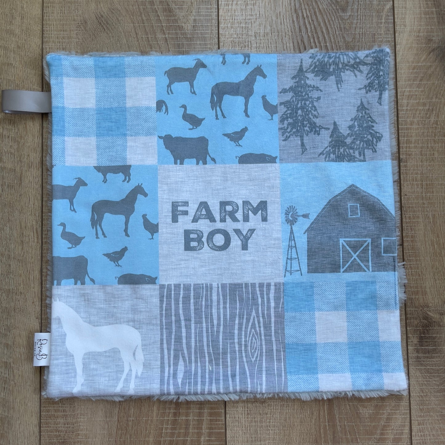 Lovey - Farm Boy Blue Patchwork