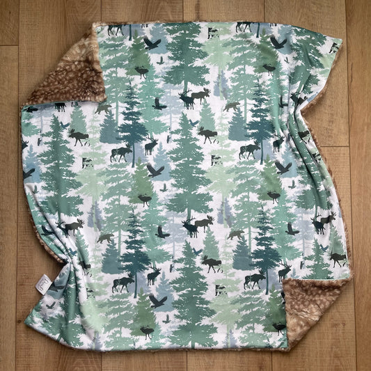 Baby Blanket - Green Forrest