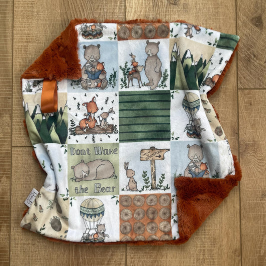 Lovey - Forrest Animal Patchwork w/ Autumn Back