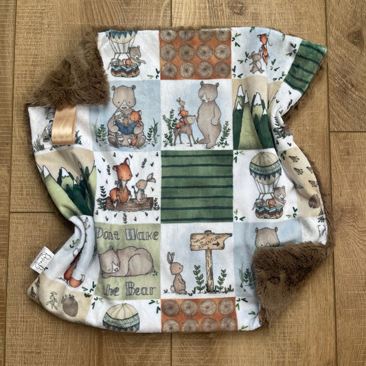 Lovey - Forrest Animal Patchwork w/ Brown Back