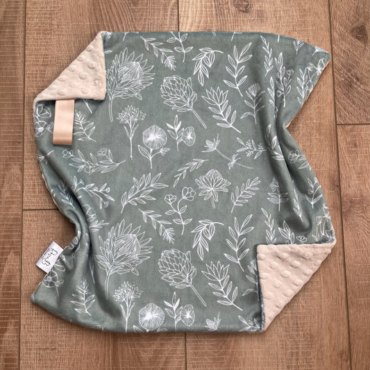 Lovey - Sage Neutral Floral w/ Tan Dimple