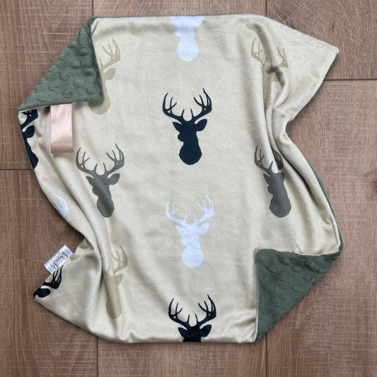 Lovey - Deer Outline w/ Green Back