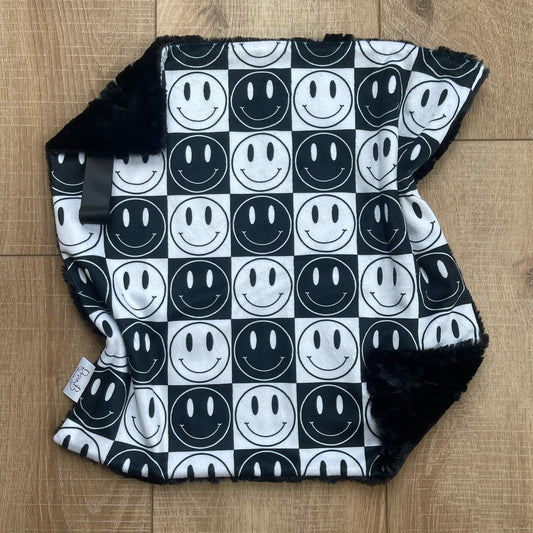 Lovey - Checkered Smiley Faces