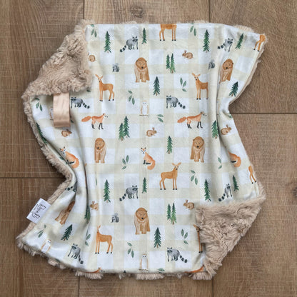 Plaid Woodland Animals