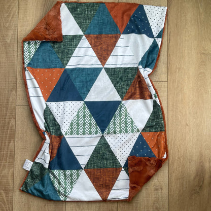 Green, Copper, and Blue Triangles