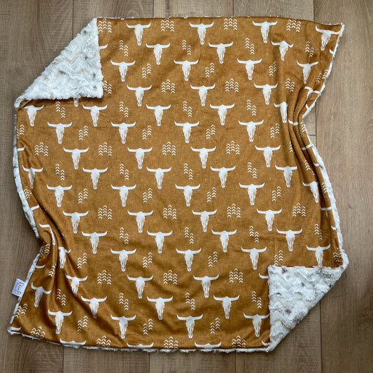 Baby Blanket - Western Desert Skulls