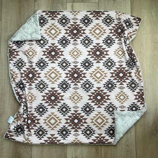 Baby Blanket - Western Aztec Print