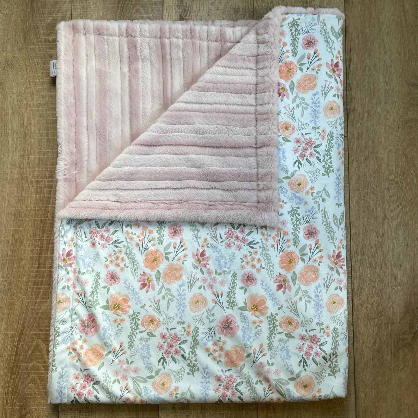 Adult / Momma Blanket - Pastel Floral /  Deluxe Vienna