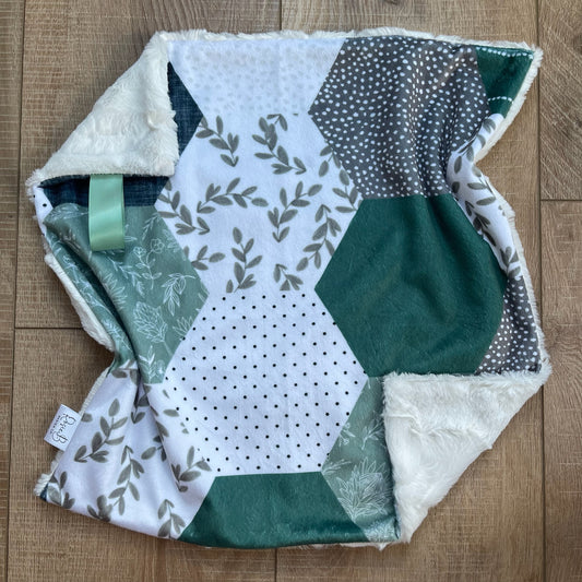Lovey - Green Hexagon Prints