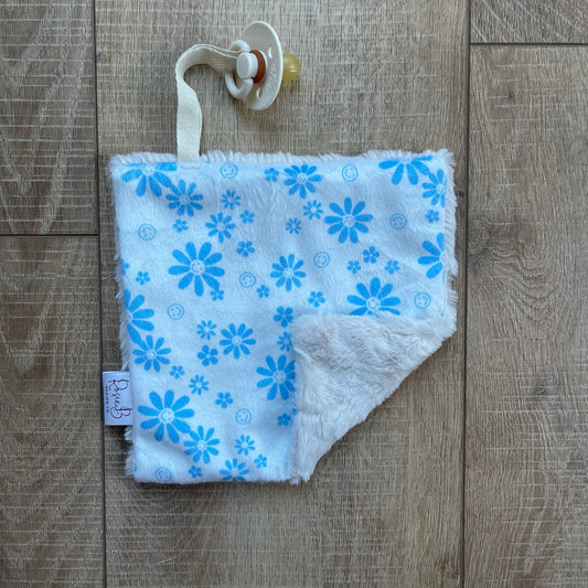 Paci Pal - Blue Daisy Happy Face
