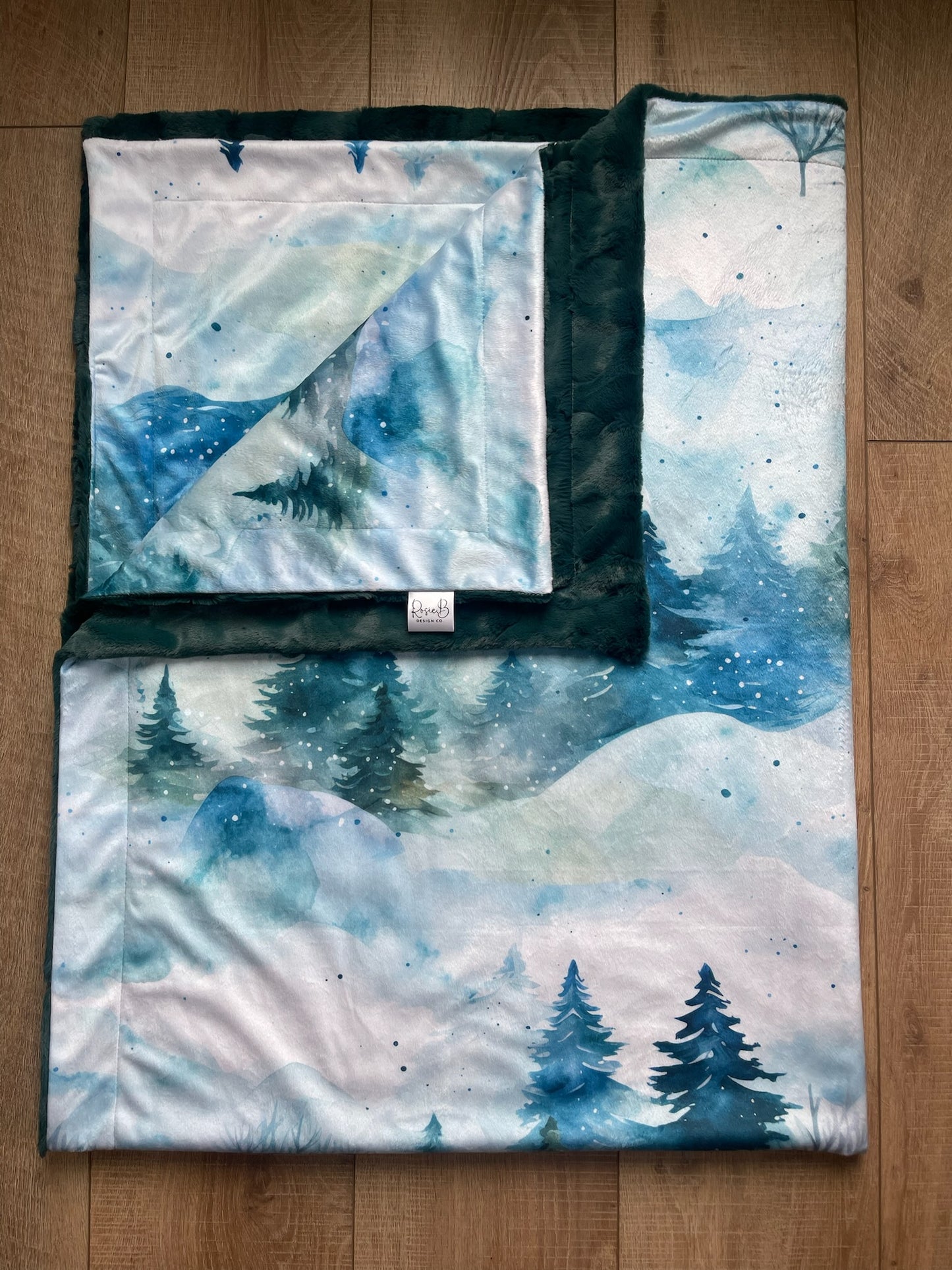 Adult / Momma Blanket - Watercolor Winter