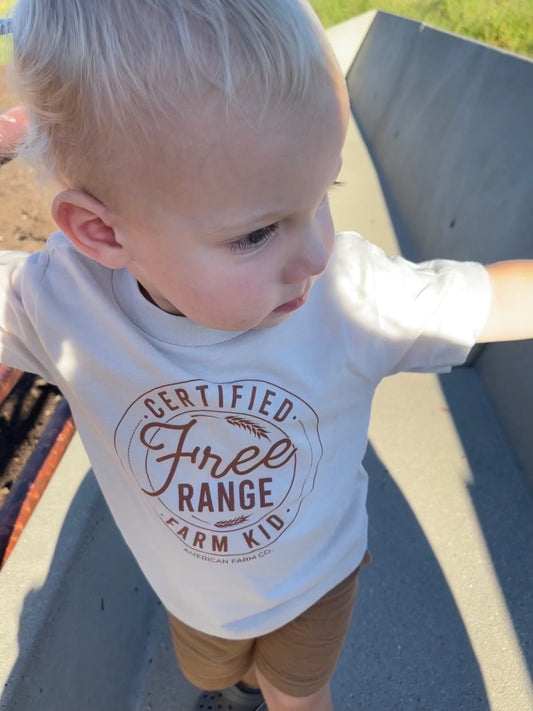 Free Range Farm Kid - Kids T-Shirt