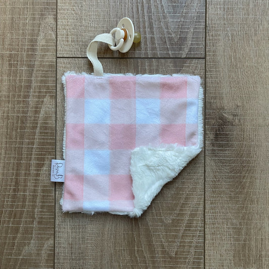 Paci Pal - Pink Checkered Plaid