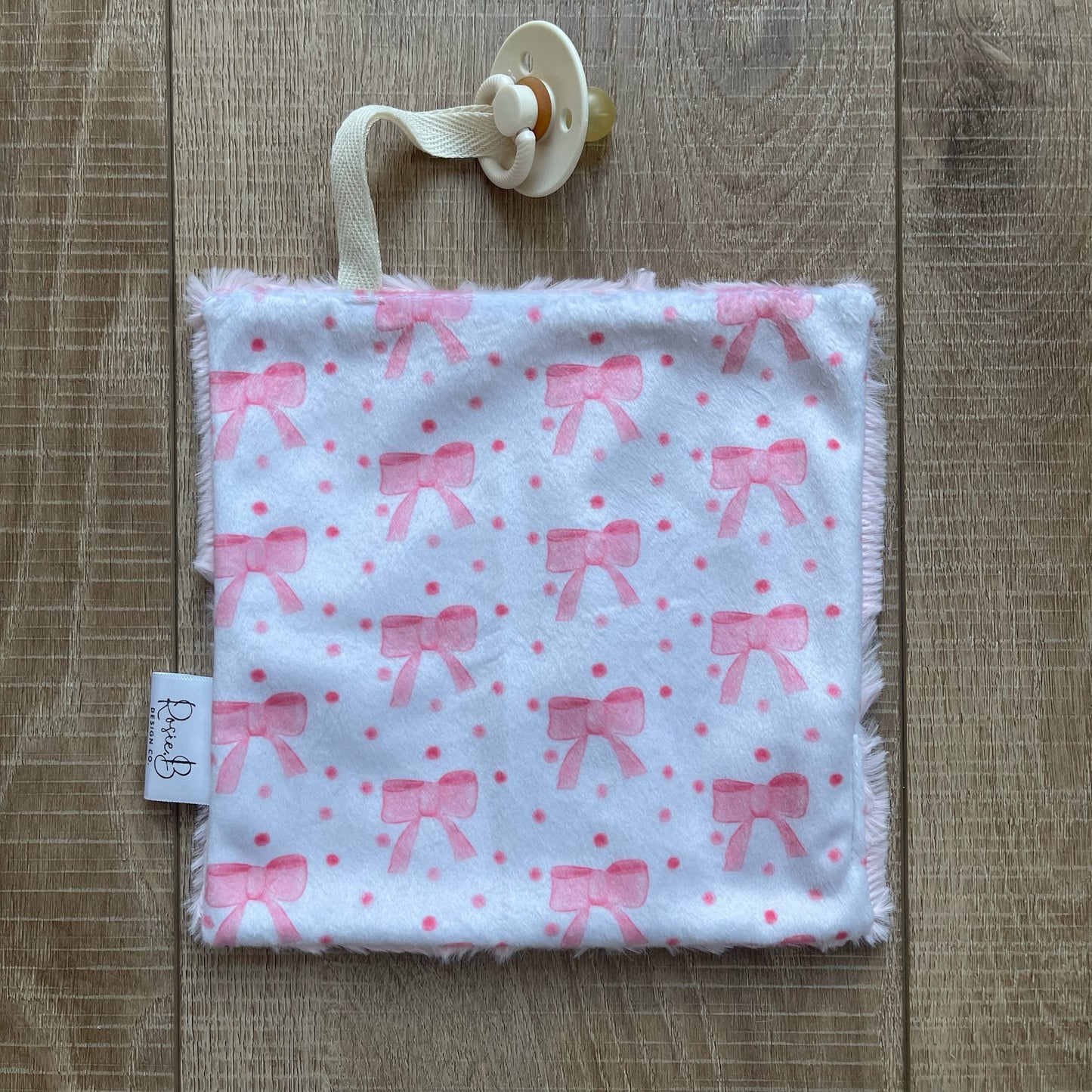 Paci Pal - Small Pink Bows