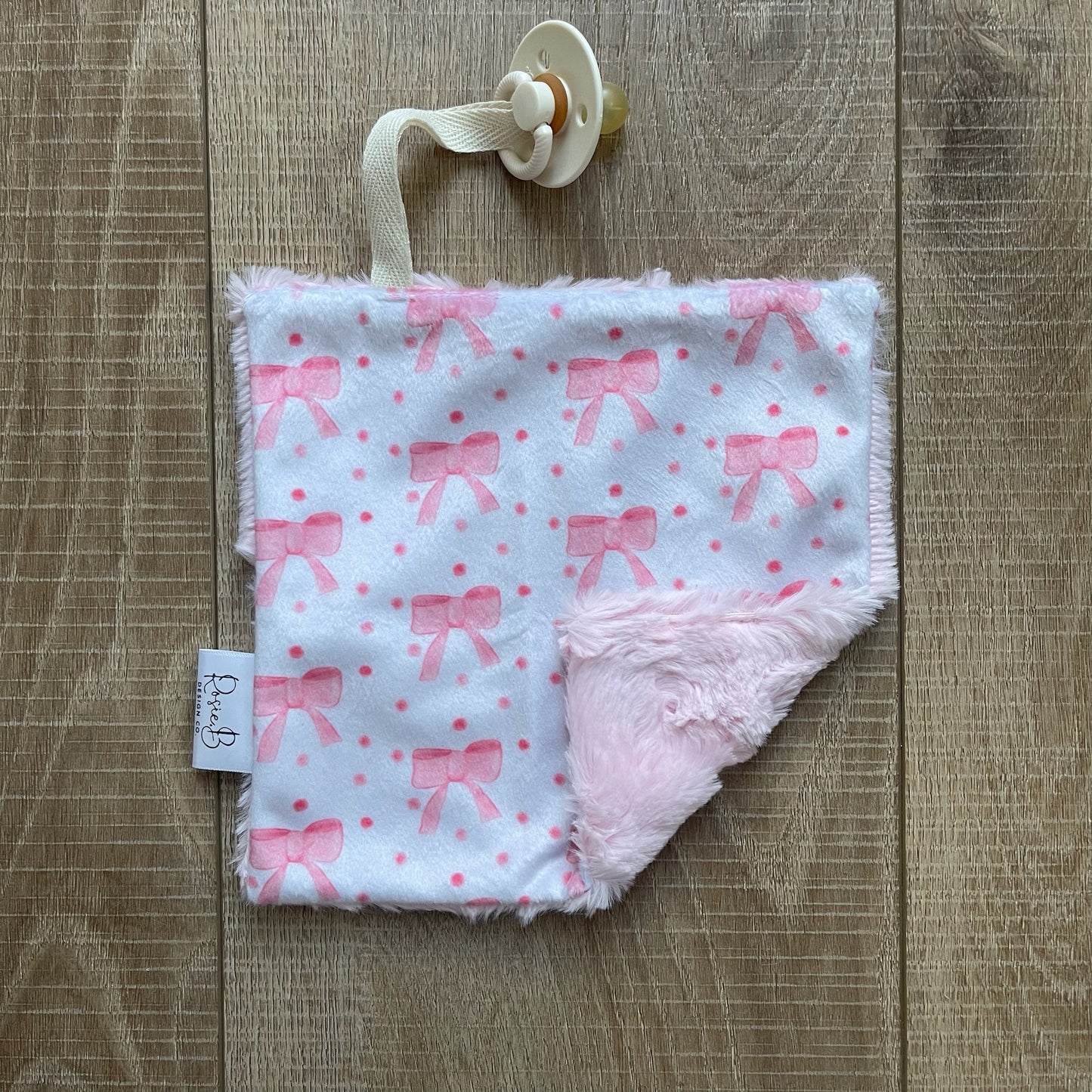 Paci Pal - Small Pink Bows