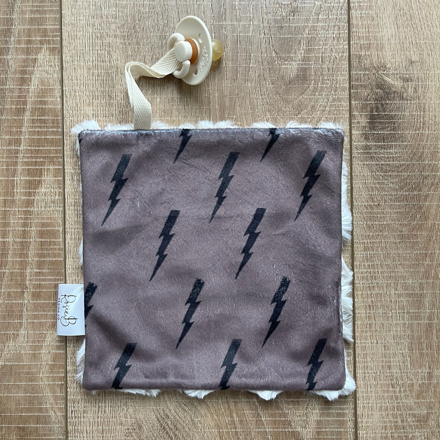 Paci Pal - Brown Lightning Bolt