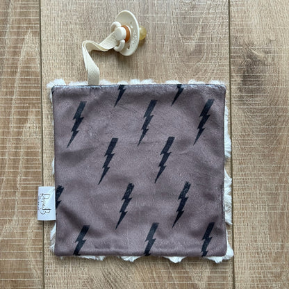 Paci Pal - Brown Lightning Bolt
