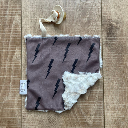 Paci Pal - Brown Lightning Bolt